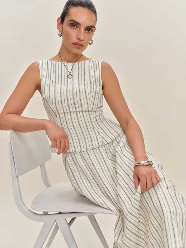Moya Linen Two Piece - Elsie Stripe
