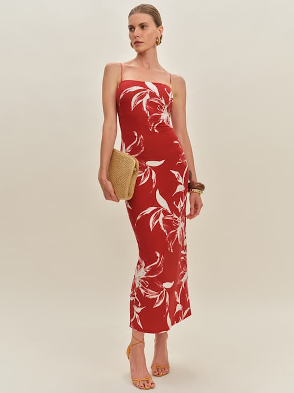 Elise Knit Dress - Tahitian Lily