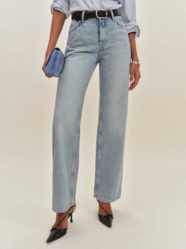 Morley V-waist Baggy Jeans - Burnett