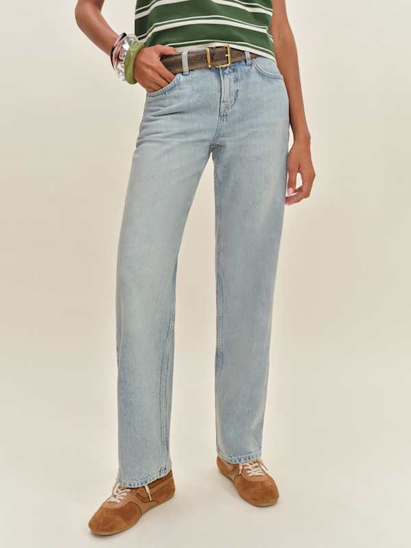 Charlee Low Rise Straight Leg Jeans - Yarra