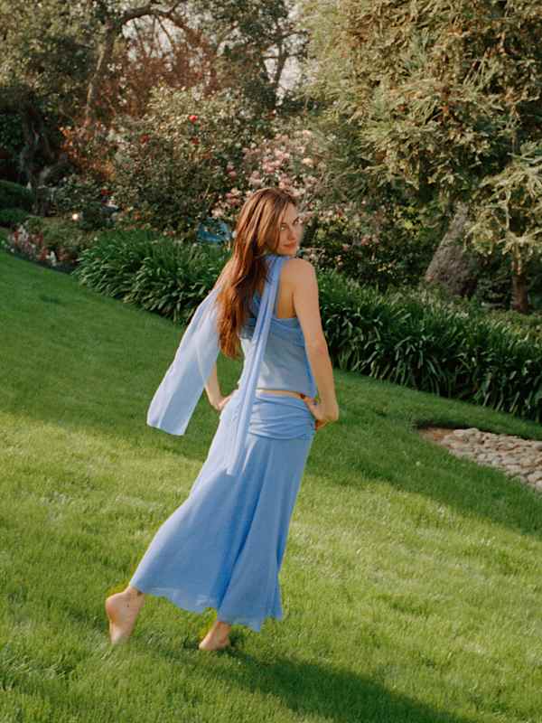 Olivia Low Waist Skirt - Ice Water