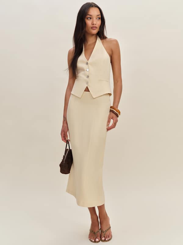 Hazen Linen Two Piece - Sugar