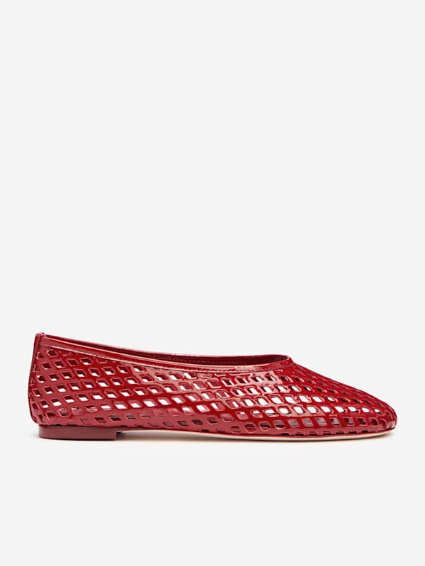 Paulina Ballet Flat - Scarlet Patent